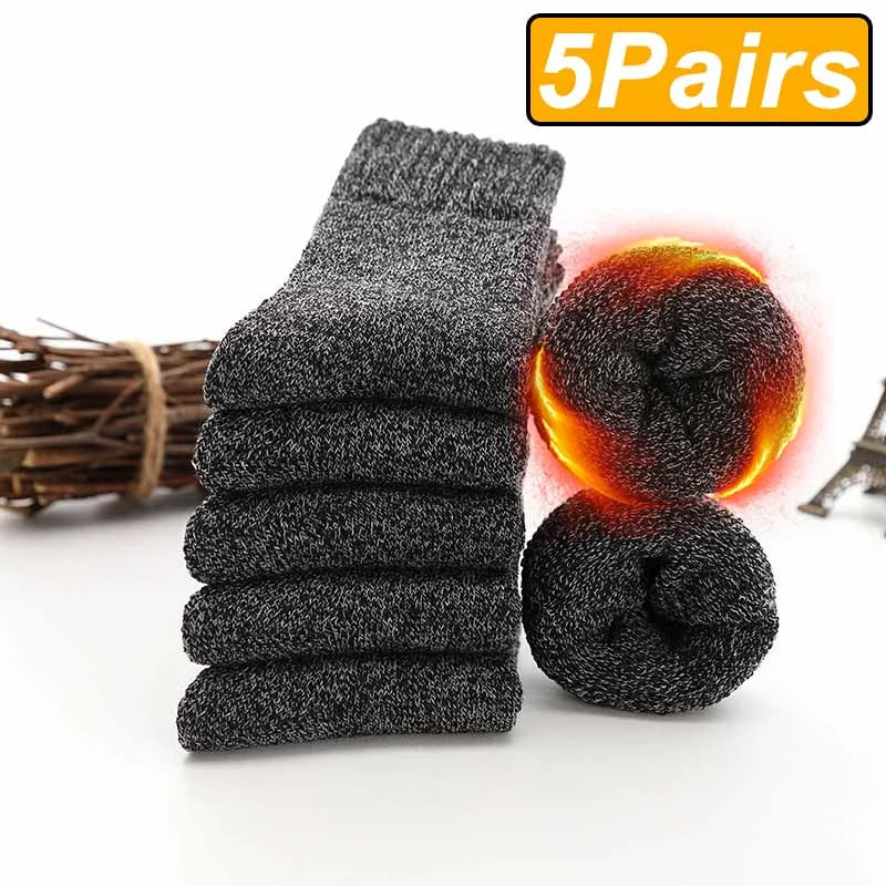 Premium Alpaca Wool Socks – 5-Pair