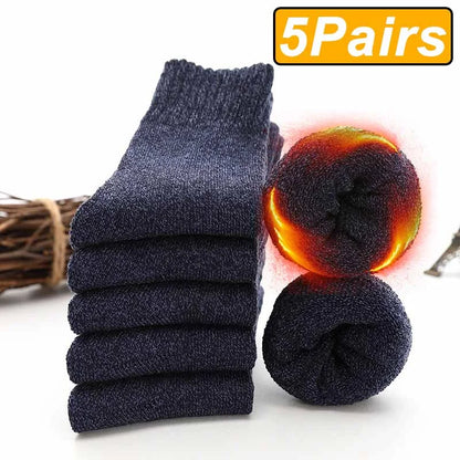 Premium Alpaca Wool Socks – 5-Pair