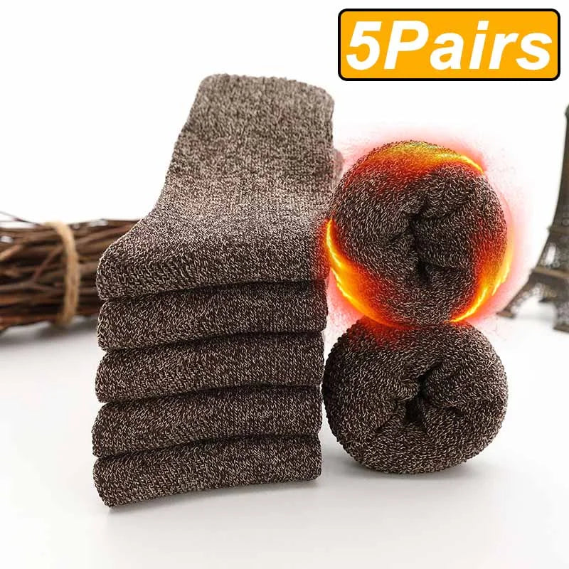 Premium Alpaca Wool Socks – 5-Pair