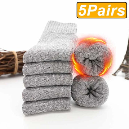 Premium Alpaca Wool Socks – 5-Pair