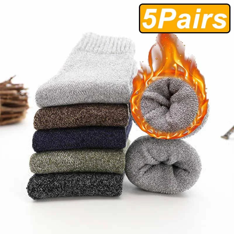 Premium Alpaca Wool Socks – 5-Pair